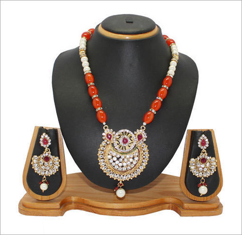 Rajwadi Fashion Diamond Necklace Set