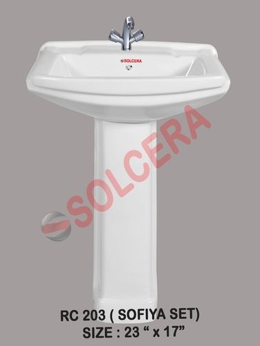 White Sofiya Pedestal Basin