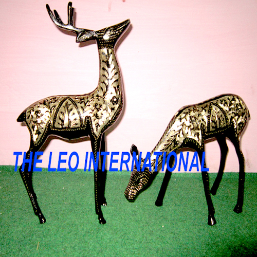 Brass Deer Statue