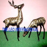 Brass Deer Statue