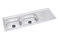 Double Bowl With Single Drain Board M-93,94,97,98,