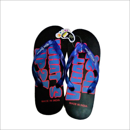 Mens PU Printed Slipper