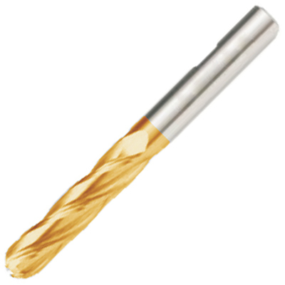 Carbide Ball Nose Endmill - 3.00mm Diameter, 12.00mm Flute Length, 4 Flute Centre Cutting, TiAlN Coated | MIRANDA Tools Solid Carbide Construction