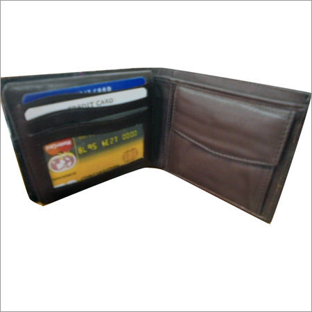 Mens Bifold Brown Leather Wallet