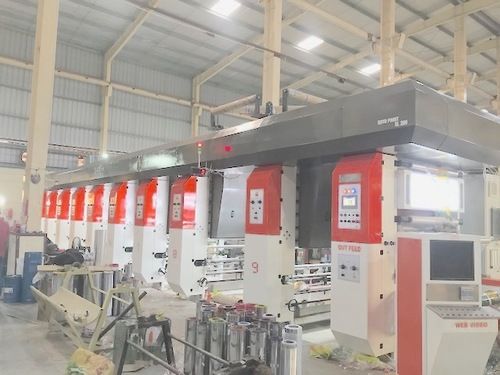 Semi-Automatic Industrial Rotogravure Printing Machine