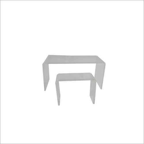 Stool Shaped Acrylic Shoe Stand