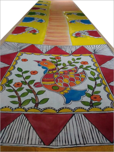 Cotton Silk Stylish Hand Painted Sarees