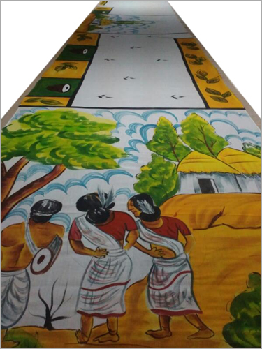 Cotton Saree Block Painting Services