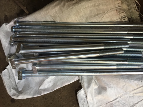 Silver Square Head Heavy Bolts