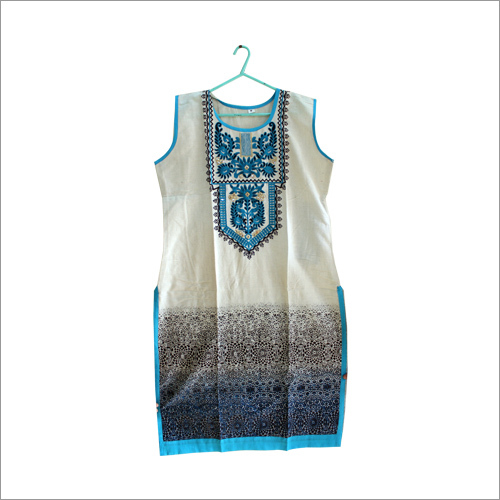 Khadi Embroidery Kurti
