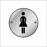 Silver Female Sign Door Plate