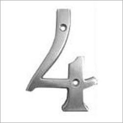 Silver Aluminium Door Number 4