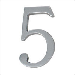 Silver Aluminium Door Number 5