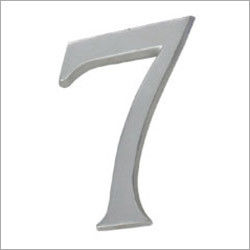 Silver Aluminium Door Number 7