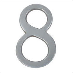 Silver Aluminium Door Number 8