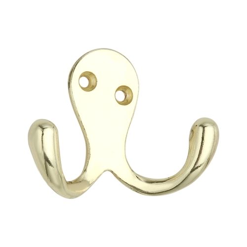 Brass Double Robe Hook