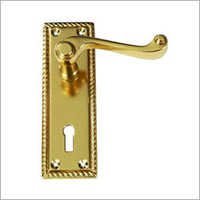Georgian Scroll Lever Lock Set - Brass, Steel, 80x200 Mm, Gold Finish | Elegant Design, High Security, Low Maintenance