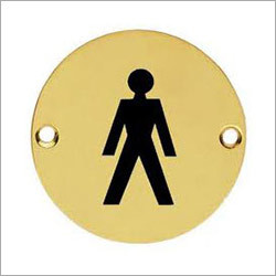 Brass Male Sign