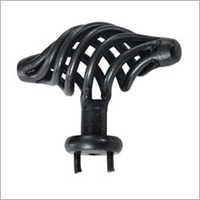 Black Wire Knob - Cast Iron, Custom Sizes & Shapes | Breakage Resistant, Satin & Matte Finishes