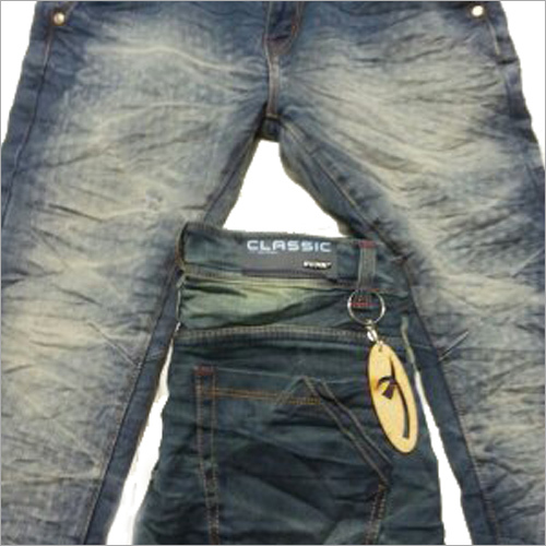 Dry Cleaning Men'S Wrinkled Jeans