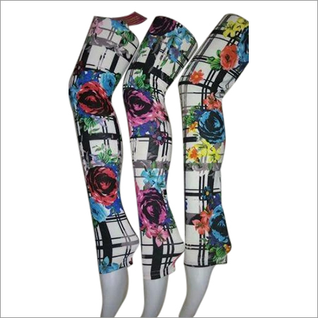 Jacquard Satin Printed Leggings - All Season Casual Wear | Seamless Stitching Anti-Wrinkle Tear Resistant Non-Fading Colors Washable