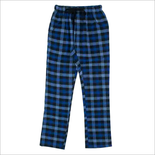 Cotton Blue Plaid Pajama Pants