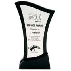 Memento - Acrylic & Wood, 200x150 mm, Black | Laser Etched, Elegant Design, Service Recognition Award