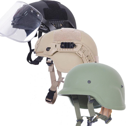 NIJ IIIA Ballistic PE Aramid PASGT MICH2000 FAST 9mm M80 Bulletproof Helmet