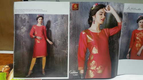 Red Designer Kurti