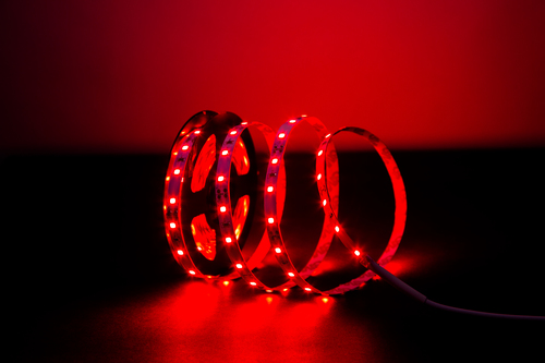 RGB LED Strip Light - PVC 5m Red SMD 5050, 14.4W 12V | Bright Illumination, Easy Installation, Durable, Rugged Structure, IP65