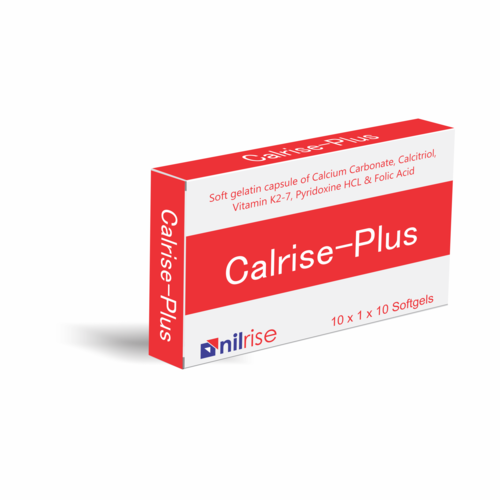 Calcium carbonate , Calcitriol, Pyridoxine & Folic acid SOFT GEL