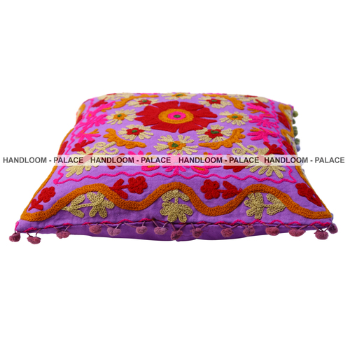 Suzani Embroidered Cushion Cover
