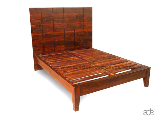 Wooden Bed - 170x210x150 cm | Luxurious Finish, Intricate Designs, Made with Finest Grade Wood and Metal