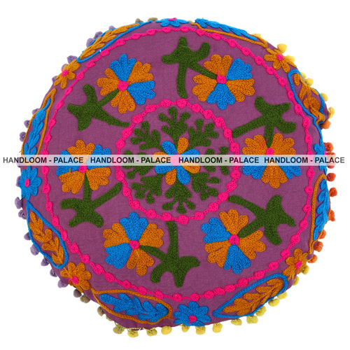 Hand Embroidered Cushion Cover