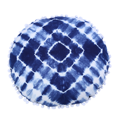 Round Cushion Cover Shibori
