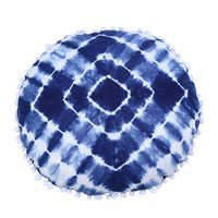 As Shown In Picture Round Cushion Cover Shibori