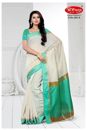 4 Colors Elegant Cotton Sarees