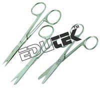 Lab Scissor - Stainless Steel Manual Scissors, 12.5cm Size, Sharp/sharp Blunt/blunt Option, Durable And Corrosion-resistant Design