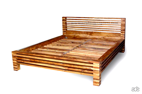 Natural Finish Mango Wood Bed