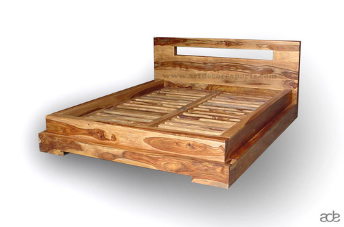 Painted Finish Small Size Wooden Bed