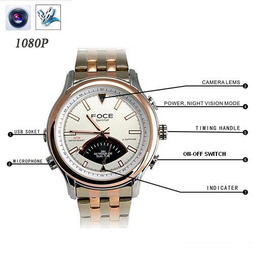 New Latest Spy Super Slim Hd Watch Camera Camera Pixels: 5 Megapixel (Mp )