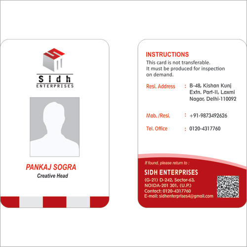 Printed Corporate ID Cards