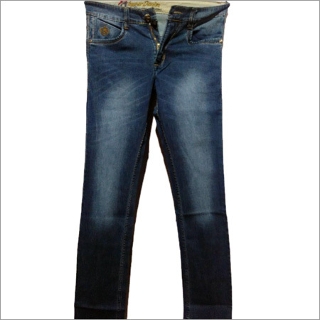 Mens Washed Slim Fit Jeans