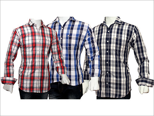 Mens Checked Casual Shirts