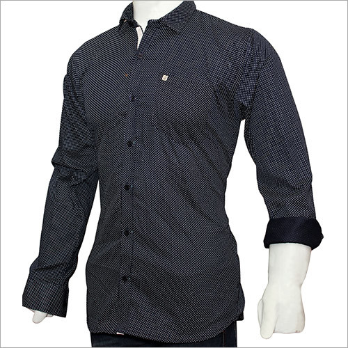 Full Sleeve Black Printed Shirts