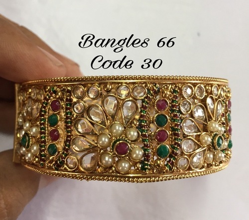 Bangle Set - Copper Alloy, Diamond Accent | Bridal Design, Customizable Finish