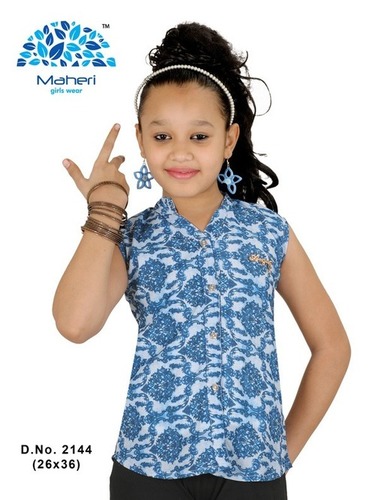 GIRLS TOP - Chiffon, Age 4/18, Printed Pattern | Modern Style for Trendy Young Girls