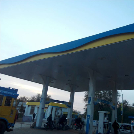 Prefabricated Petrol Pump Roofing Canopy