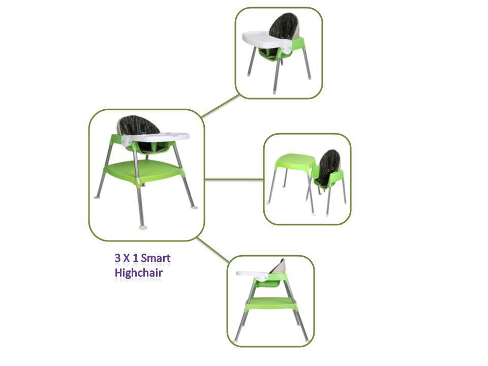 New Smart 3 X 1 High Chair