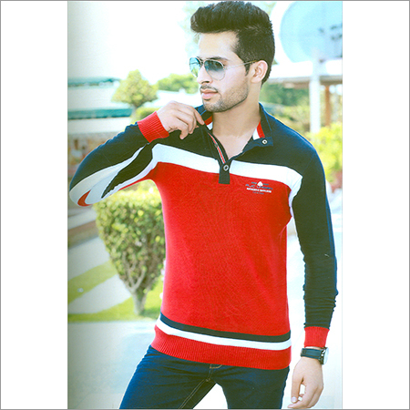 mens red designer sweatshirt